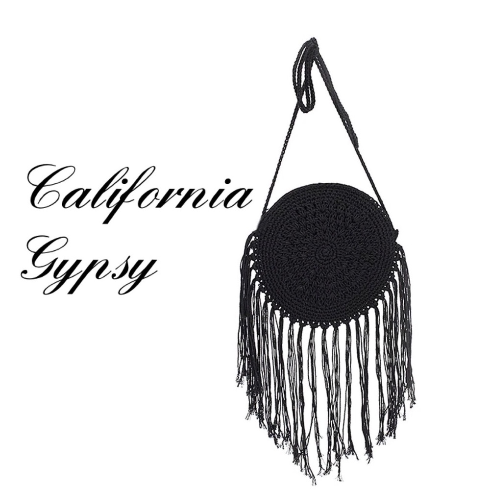 Hippie a Boho Crochet fringe crossbody - Picture 4 of 9